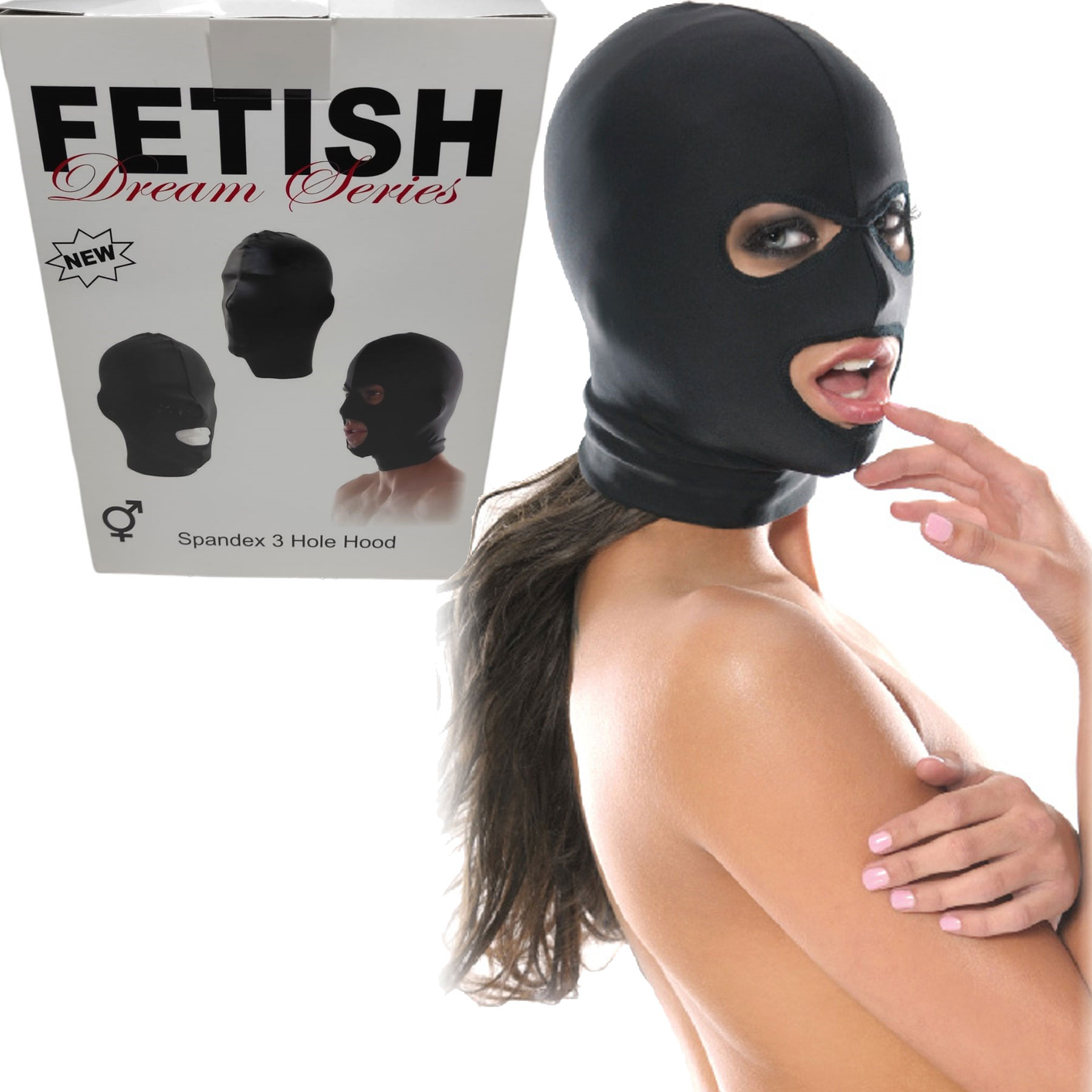 Elastik Spandex Feti Mask Model 08 - 215M08 - nce ve Rahat!