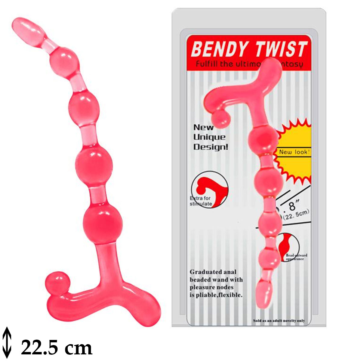 Bendy Twist Zevk Toplu Klitoris Uyarcl Anal Plug L-B1124