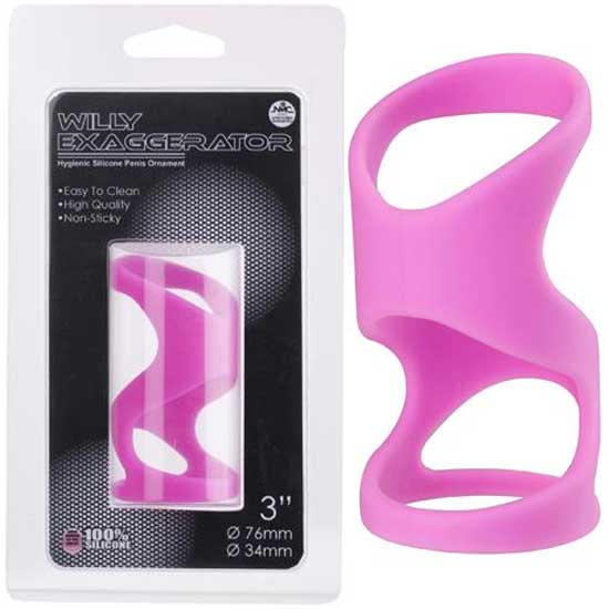 Willy Exaggerator 7.6 cm Boy 3.4 cm ap Penis Halkas Pembe C-1330P