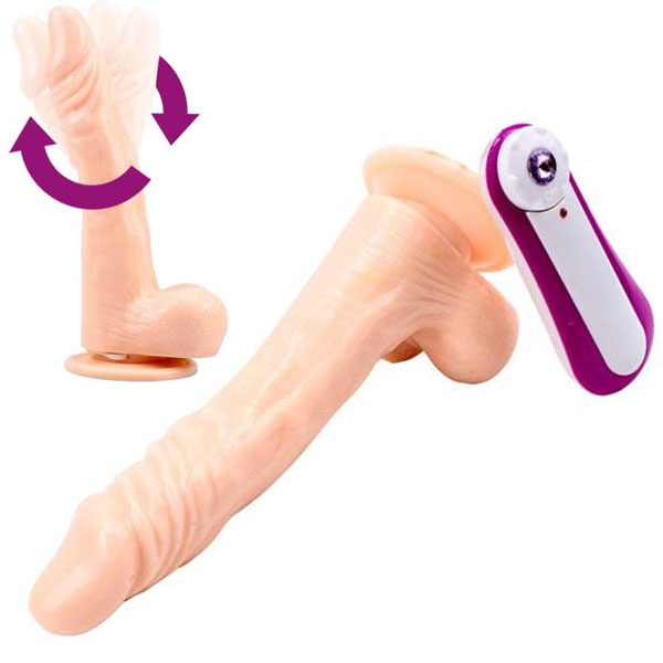 James Deen 21.5 cm Boy 3.9 cm ap Titreimli Swing Oynar Bal Su Geirmez Vantuzlu Testisli Gereki Realistik Penis C-CH7020