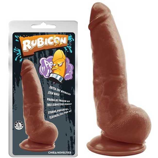 Rubicon 21.5 cm boy 5 cm ap vantuzlu Damarl Zenci Penisi C-CH7115