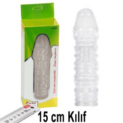 15 cm Boyunda Trtkl Yzeyli effaf Penis Klf AL-377-yellow