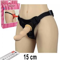 Deep Climax Strapon Ten Rengi 15 cm Boy 3 cm ap Yumuak Uyarc Yzeyli Protez Penis AL-92002-Ten