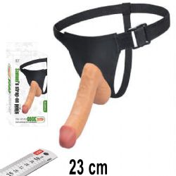 Samuel's Penis 23 cm Boy Ten Rengi Damarl i Dolu Realistik Belden Balamal Takma Penis AL-LS-093-BLS