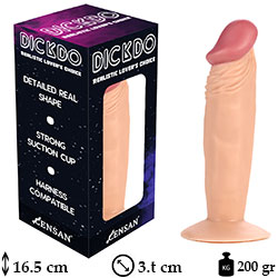 Dickdo 16.5 cm Boy 3.7 cm ap Vantuzlu Anal Vajinal Yapay Penis C-7225