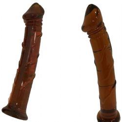 Krlmaz Cam Damarl Penis Anal Vajinal Kullanm 15.5 cm Boy x 2.8 cm ap C-7540