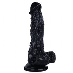 Trtkl Zenci Dildo 18.5 cm Boy 4 cm ap Testisli Vantuzlu Penis C-7759S