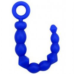 Bendy Beads24.6 cm Boncuklu Anal Zevklendirici - Mavi | C-CH3030