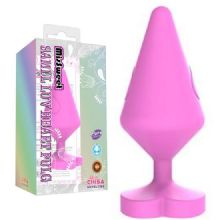 MsSweet 8.8 cm Boy 3.5 cm ap Kalpli Tutmal Yumuak Dokulu Anal Plug C-CH3053