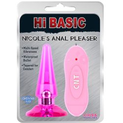 NicoleS Anal Pleasure Titreimli 10.5 cm Anal Plug C-CH3093