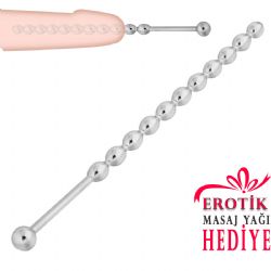 Paslanmaz elikten 16 cm Boy 0.75 cm ap BDSM Penis ubuu C-YN3068