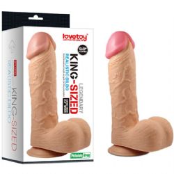 25 cm Boy 5,6 cm ap Testisli Vantuzlu Kaln Damarl Realistik Penis L-LV2206