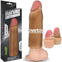 Nature Extender Ten Rengi Penisi 2.5 cm Daha Uzun %40 Daha Kaln Gsteren 16.5 cm Boyunda Realistik Et Dokulu Penis Klf L-LV4211B