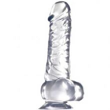 18 cm effaf Vantuzlu Jel Dildo C-1346