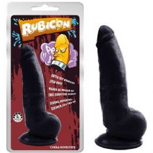 Rubicon 21.6 cm boy 5 cm ap Vantuzlu Realistik 21.6 cm Zenci Dildo C-CH7114