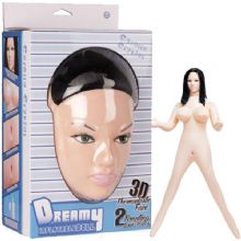 Corella Crystal Sex Doll 3D Yz Siyah Uzun Sal Makyajl Titreimli 2 levli Bakire ime Kadn C-N2010