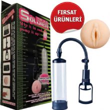 20 cm Boyunda Penis Pompas - Yannda Yedek Realistik Vajina Lastii