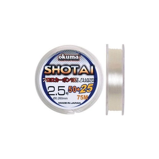 Okuma Shotai Fluorocarbon 75 mt 0,148 mm Misina